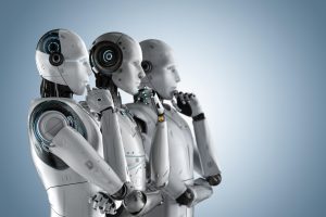 3 AI Robots Thinking