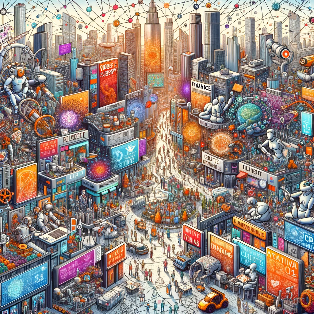 AI Across Industries Cityscape